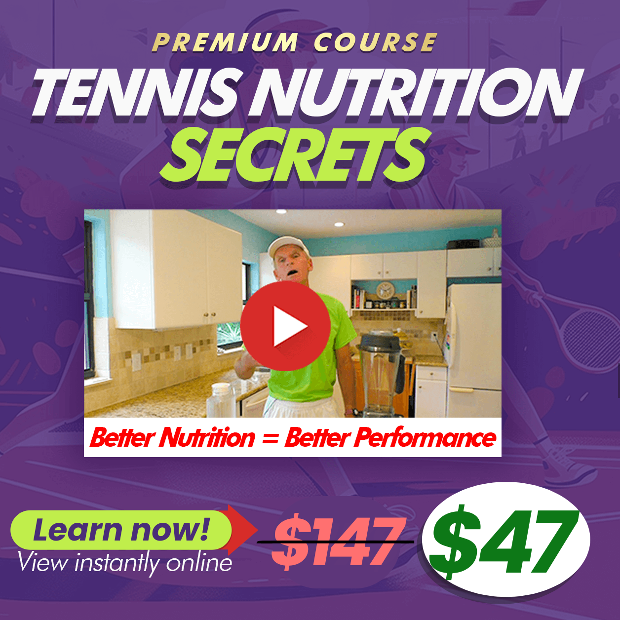 Tennis Nutrition Secrets course